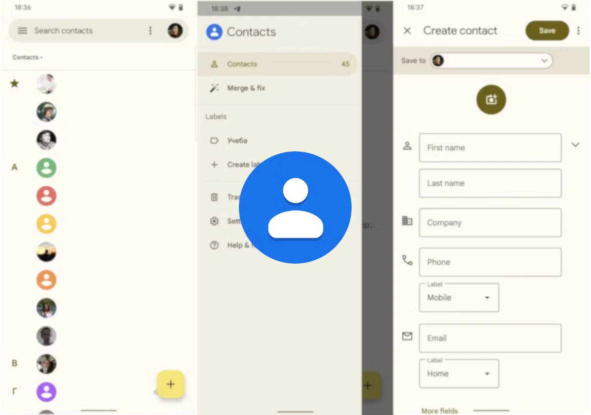 Set up a Google Contacts Policy image