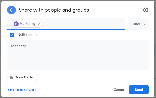 Group filtering